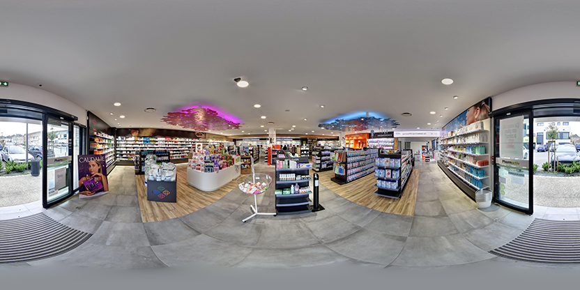 Visite virtuelle 360 de Pharmacie des Grands Jardins - Meslay-du-Maine