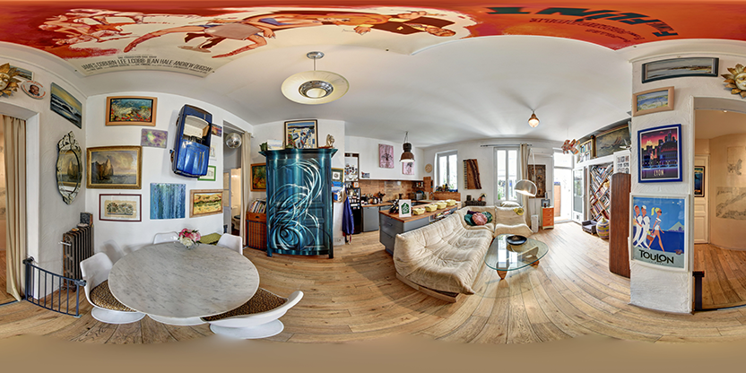 Visite virtuelle 360° de Le Jardin De Tessé à Toulon – Chambre d'hôtes – Webvisite