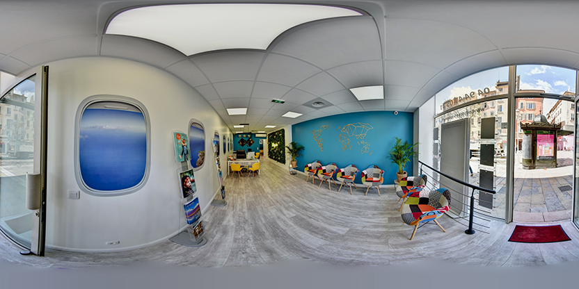 Visite virtuelle 360° de L'Odyssée à Toulon – Agence de voyages – Webvisite