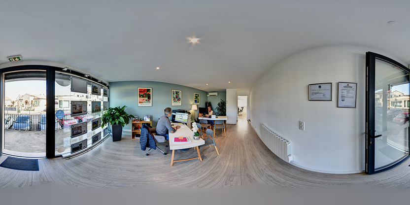 Visite virtuelle 360° de Bonfils Gestion à Les Angles – Agence immobilière – Webvisite