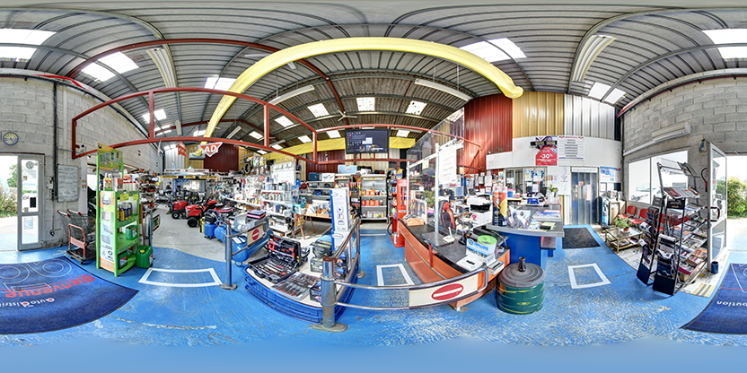 Visite virtuelle 360° de Sarl Lion - Crampé à Momas – Magasin de bricolage – Webvisite