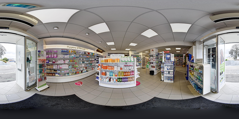 Visite virtuelle 360° de Pharmacie Du Pré Bocage à Caumont-sur-Aure – Pharmacie – Webvisite