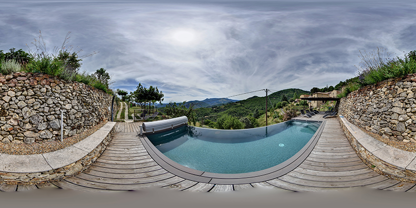 Visite virtuelle 360° de Gîtes Mas Favières en Cévennes à Notre-Dame-de-la-Rouvière – Gîte – Webvisite
