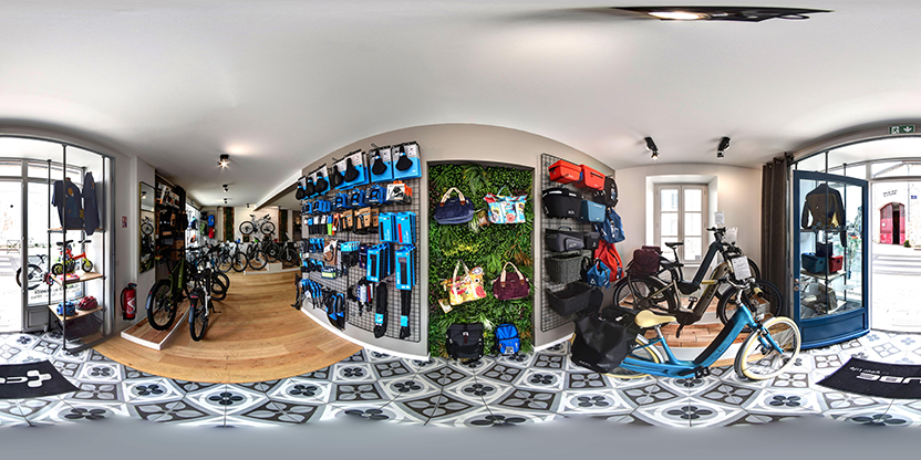 Visite virtuelle 360° de Urban Cube Store à La Rochelle – Magasin de vélos – Webvisite