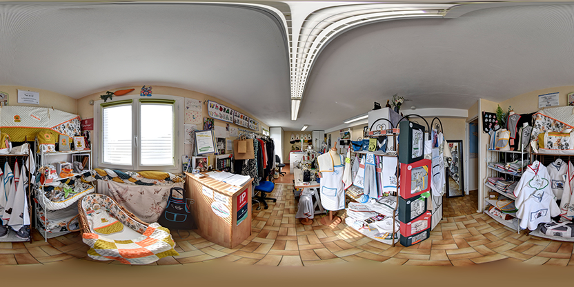 Visite virtuelle 360° de Mir Couture Retouche à Saint-Benoît – Mercerie – Webvisite