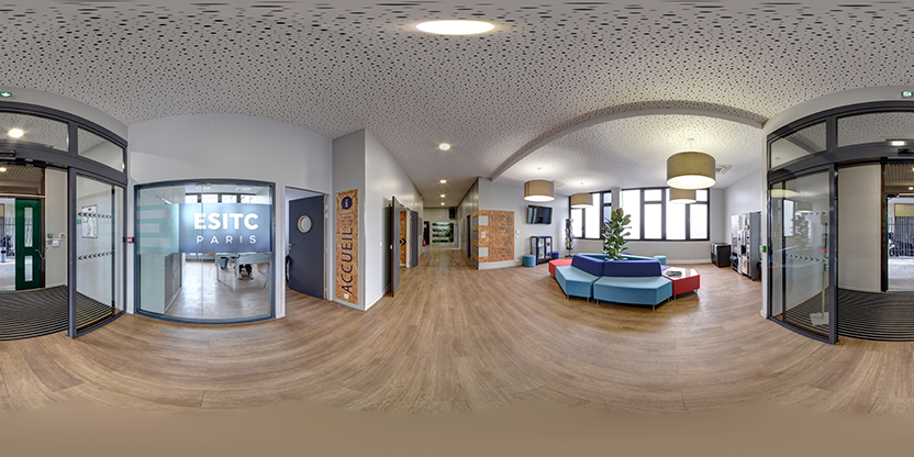 Visite virtuelle 360 de ESITC Paris à Arcueil – Enseignement Supérieur – Webvisite