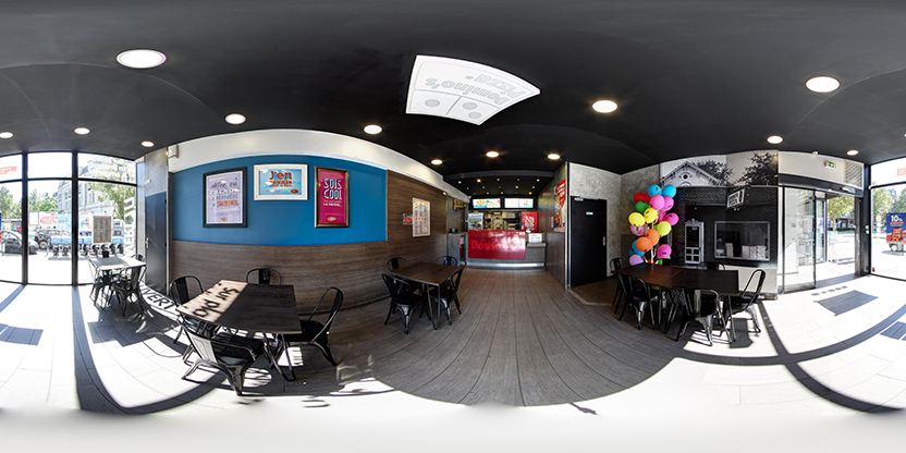 Réseau Domino's Pizza à 360° - Webvisite