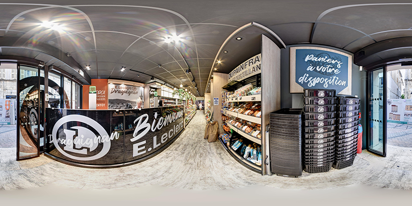 Visite virtuelle 360 de E.Leclerc Express Draguignan à Draguignan – Supérette – Webvisite