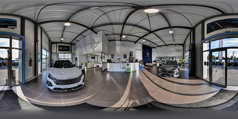 Visite virtuelle 360 de Peugeot - NCL Automobiles a Montpon-Ménestérol en Dordogne - Webvisite