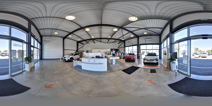 Visite virtuelle 360° de Garage Brosset à Miramas – Concessionnaire automobile – Webvisite