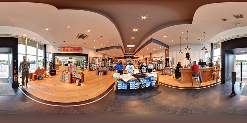 Visite virtuelle 360° de Bee Shop Shoes and Jeans à Pineuilh – Magasin de vêtements – Webvisite