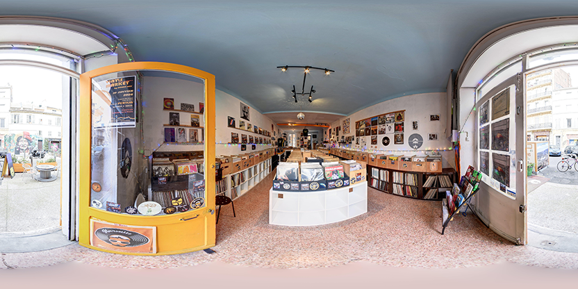 Visite virtuelle 360 de Galette Records - Marseille