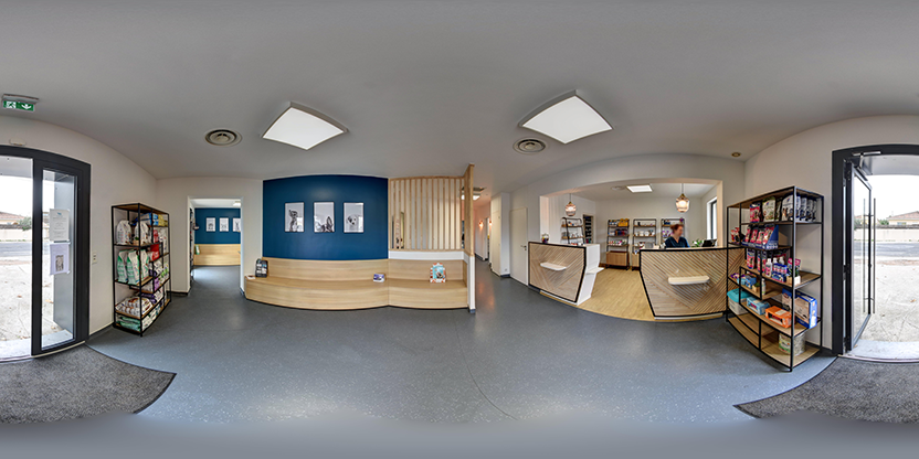Visite virtuelle 360 de Clinique vétérinaire Dr Deruaz, Dr Forestier et Dr Richiardi à Frontignan – Clinique vétérinaire – Webvisite