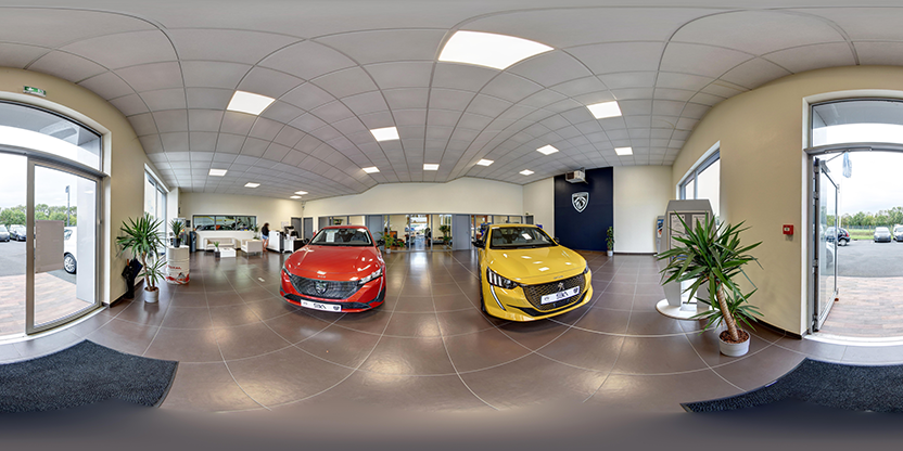 Visite virtuelle 360 de Bretteville Auto Agent Peugeot Citroën a Thue et Mue - Webvisite