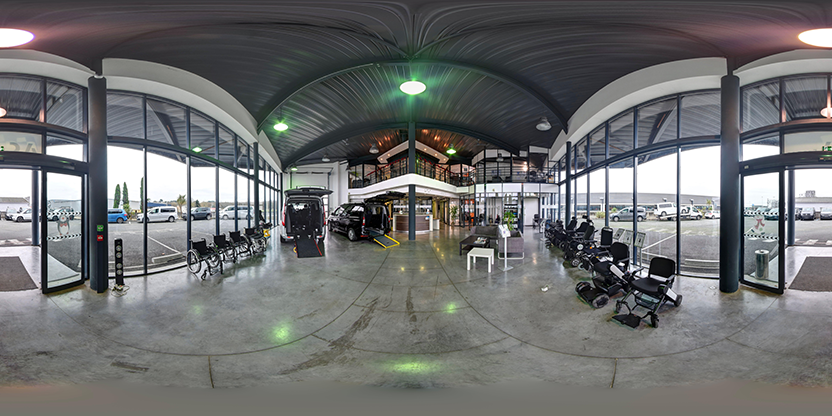 Visite virtuelle 360 de ACA France adaptation automobile a Eysines - Webvisite
