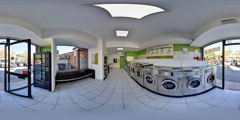 Visite virtuelle 360 de Laverie Lav'Matic Chateauneuf - Châteauneuf-Grasse