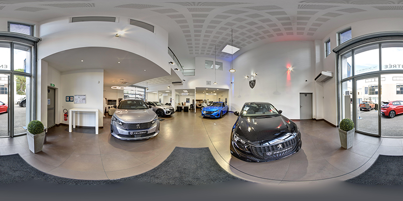 Visite virtuelle 360° de Peugeot - Malbert et Berthoud Automobile à Grasse – Concessionnaire automobile – Webvisite