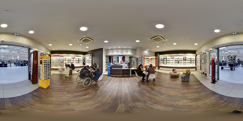 Visite virtuelle 360 de Opticien Royan - Cc Leclerc - Krys - Royan