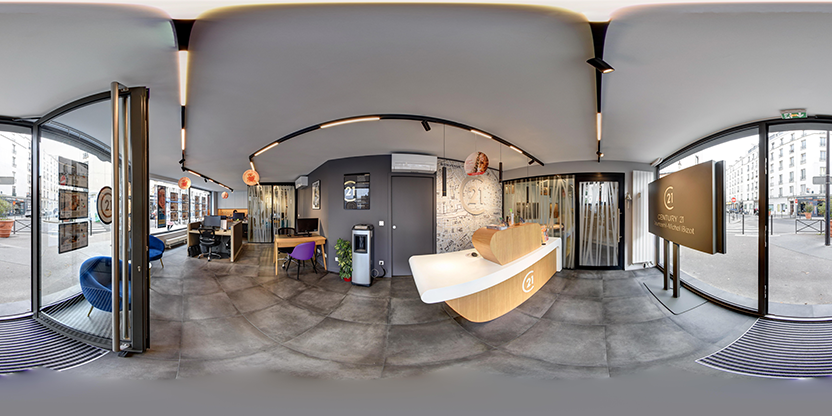 Visite virtuelle 360° de Century 21 Michel Bizot à Paris – Agence immobilière – Webvisite