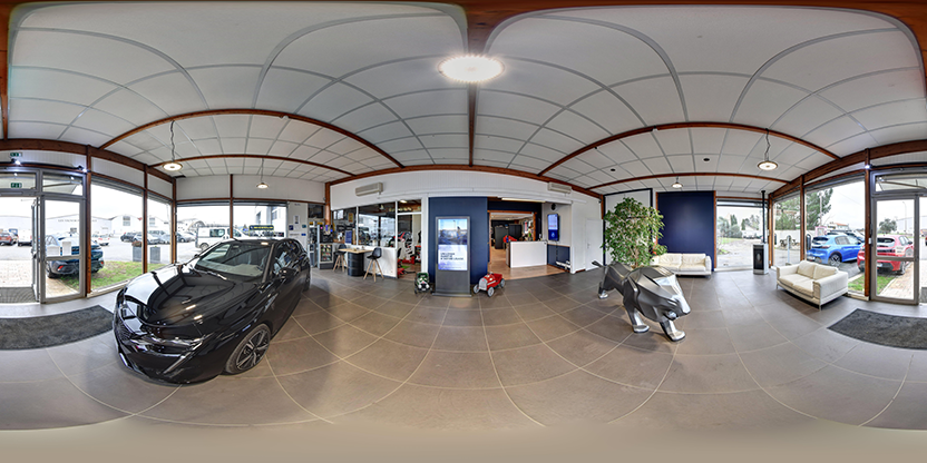 Visite virtuelle 360° de Peugeot Gerin et Fils à Buzet-sur-Baïse – Concessionnaire automobile – Webvisite