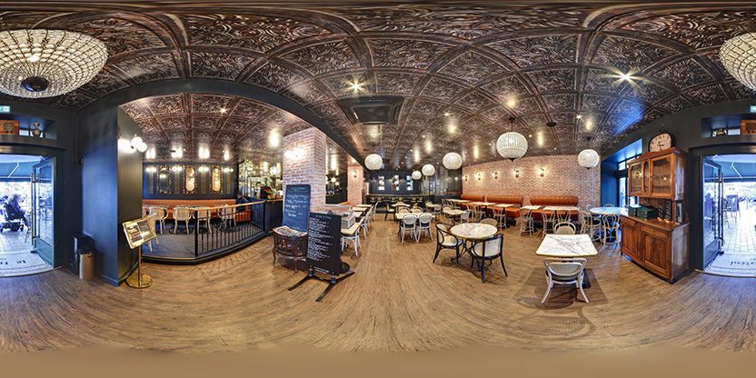 Visite virtuelle 360° de Restaurant Grand Café Le Tortoni à Villeneuve-sur-Lot – Restaurant – Webvisite