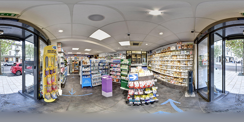 Visite virtuelle 360° de Pharmacie Aix Les Bains Pavy à Aix-les-Bains – Pharmacie – Webvisite