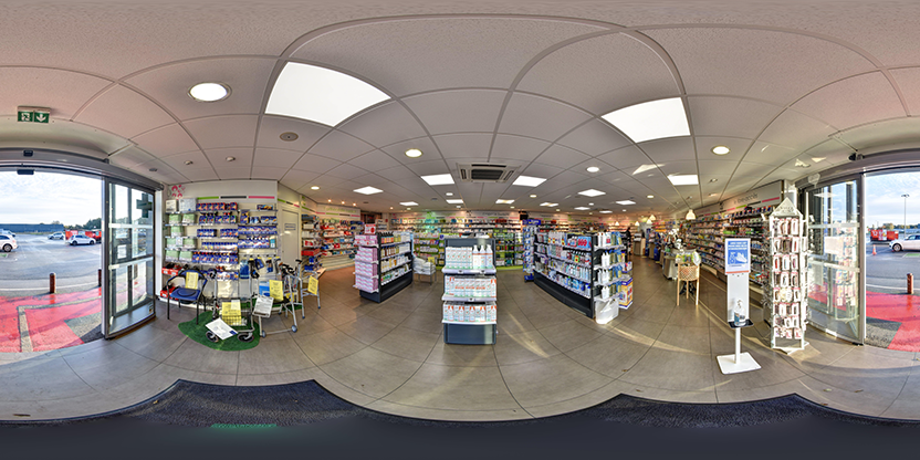 Visite virtuelle 360° de Pharmacie de Kerjean à Locminé – Pharmacie – Webvisite
