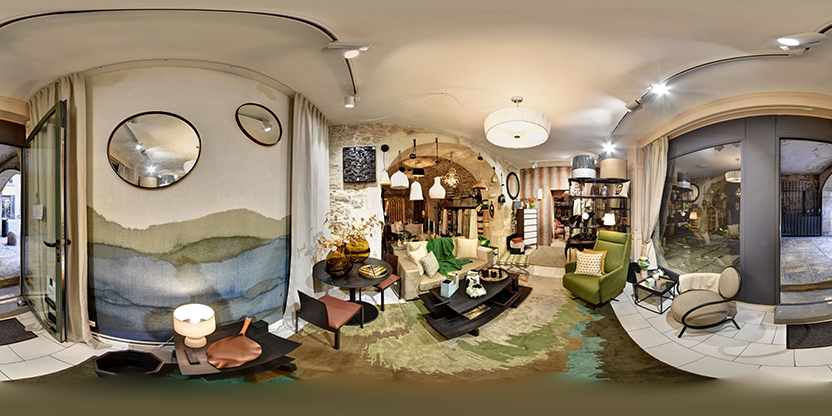 Visite virtuelle 360° de Prism Art et Design à Nïmes – Magasin de meubles – Webvisite
