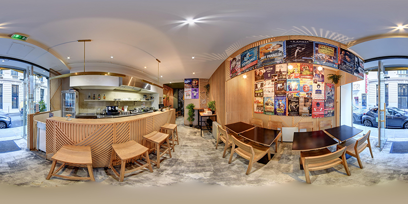 Visite virtuelle 360° de Restaurant - Bar du Théâtre des Mathurins - Chez Dany à Paris – Restaurant – Webvisite