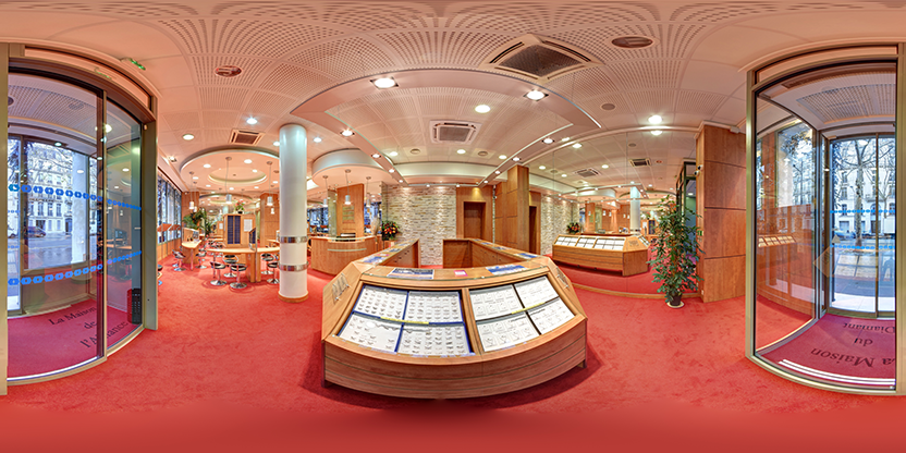 Visite virtuelle 360 de Maison de l'Alliance, du Diamant et du Platine à Paris – Bijouterie – Webvisite