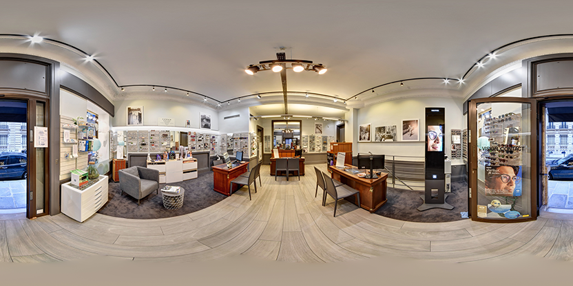 Visite virtuelle 360 de Vision Contact - Opticien Paris 08 a Paris - Webvisite
