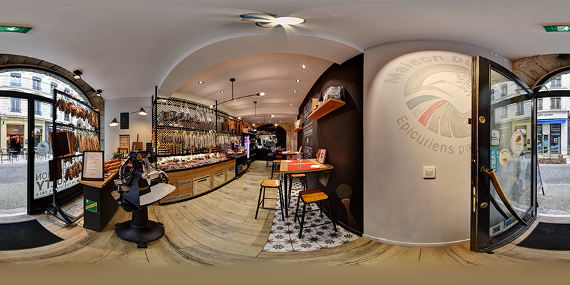 Visite virtuelle 360 de Maison Duculty à Lyon – Boucherie – Webvisite