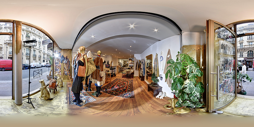 Visite virtuelle 360° de Galerie SL à Paris – Magasin de vêtements – Webvisite