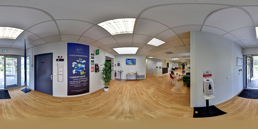 Visite virtuelle 360 de ENI Ecole Informatique - Campus Nantes Faraday a Saint-Herblain - Webvisite