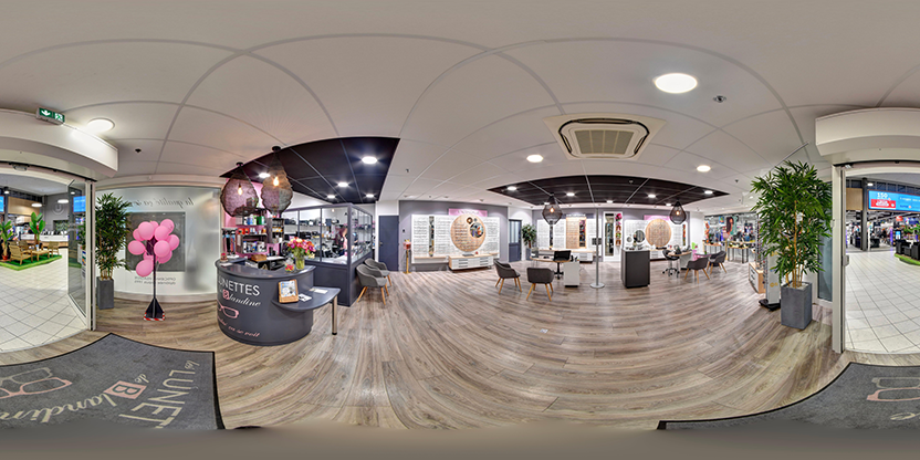 Visite virtuelle 360° de Les Lunettes de Blandine à Verrières-en-Anjou – Opticien – Webvisite