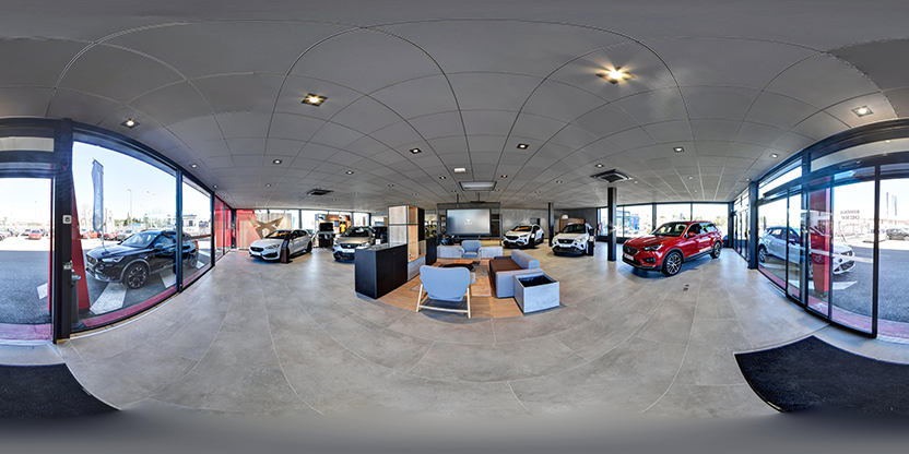 Visite virtuelle 360 de Auto-Hall Alès - Groupe Delenne a Alès en Gard - Webvisite