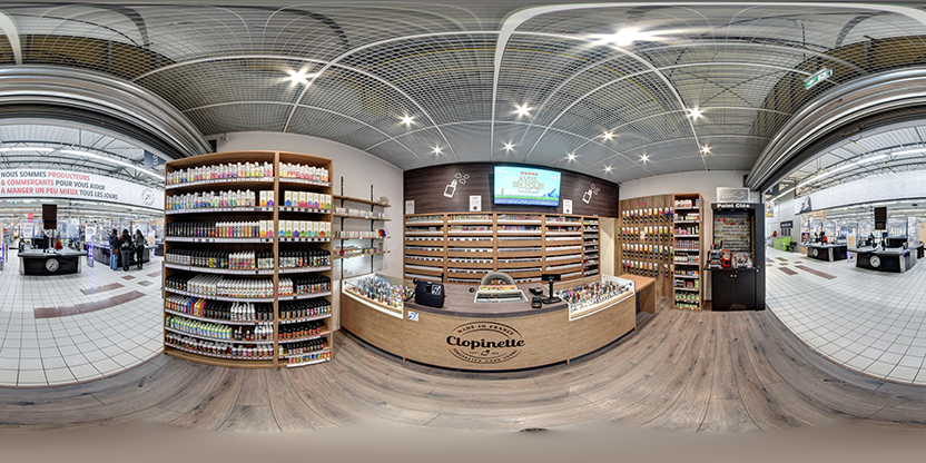 Visite virtuelle 360° de Clopinette Niort Intermarché à Niort – Boutique de cigarettes électroniques – Webvisite