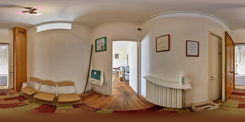 Visite virtuelle 360° de Gilles Delattre Ostéopathe D.O. à Paris – Praticien – Webvisite