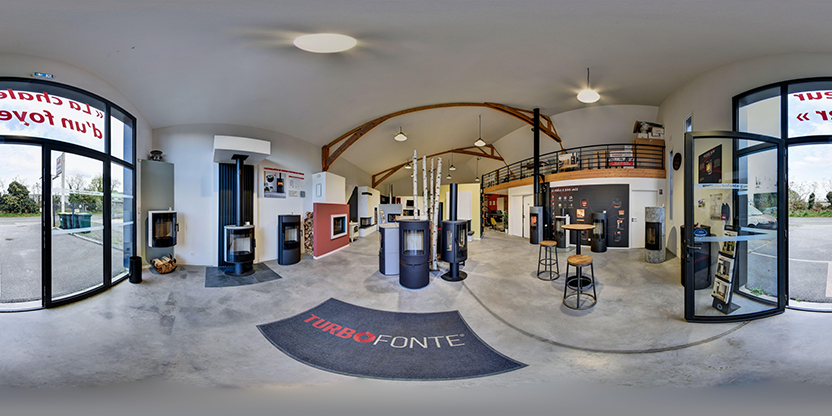 Visite virtuelle 360 de Cœur de Braise Concessionnaire Turbo Fonte a Guérande - Webvisite