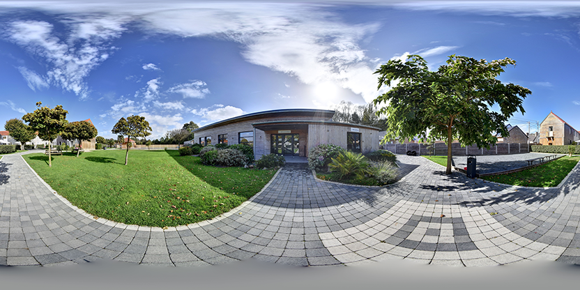 Visite virtuelle 360° de Le village du phare à Gouville-sur-Mer – Gîte – Webvisite