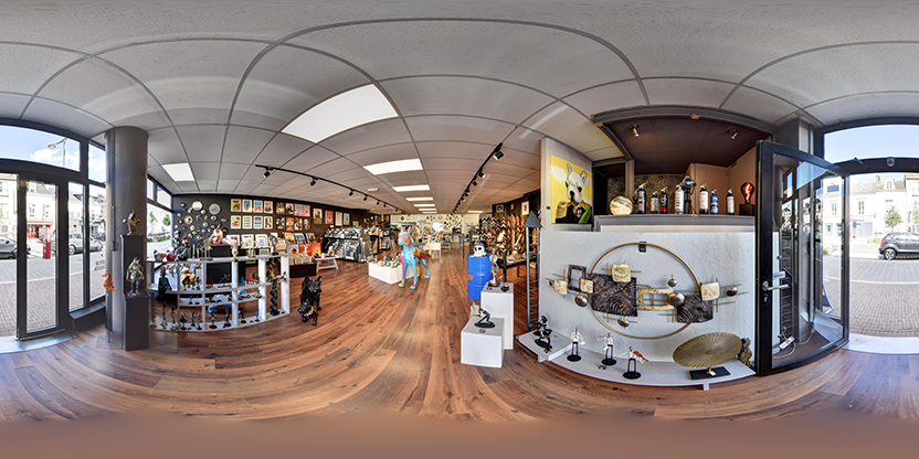 Visite virtuelle 360° de Encadreur Le Mans - L'Éclat de Verre à Le Mans – Magasin de décoration – Webvisite