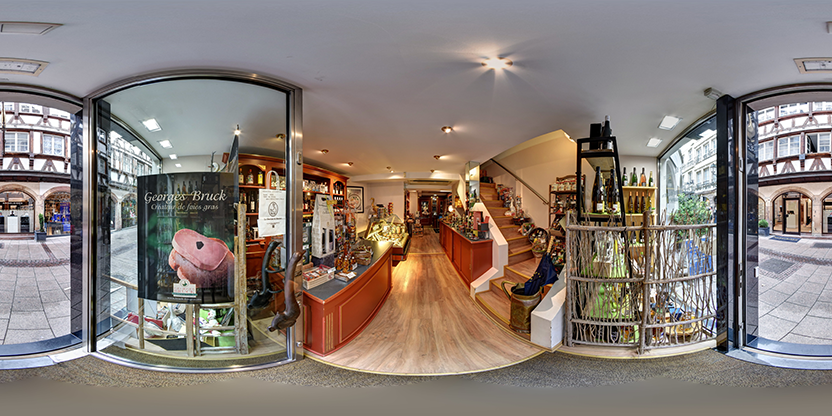 Visite virtuelle 360° de Boutique Du Gourmet Georges Bruck à Strasbourg – Épicerie fine – Webvisite