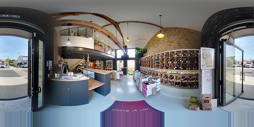Visite virtuelle 360° de A La Grande Cuvée à Chanverrie – Caviste – Webvisite