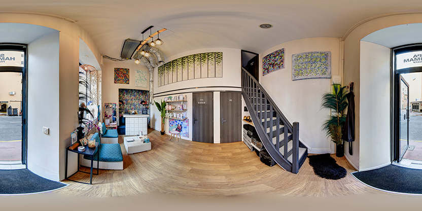 Visite virtuelle 360° de L'Ocre du Massage à Cannes – Institut de beauté – Webvisite