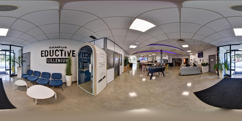 Visite virtuelle 360 de Campus Eductive Esupcom Lille - Lille