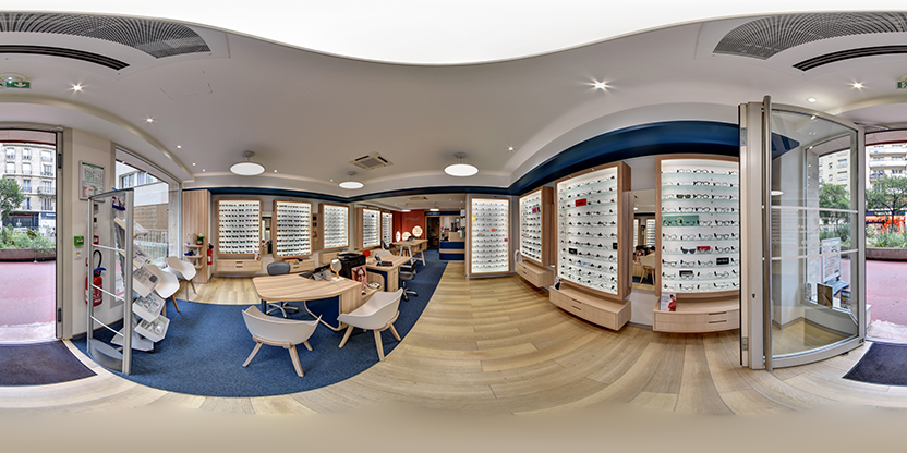 Visite virtuelle 360 de Écouter Voir Optique Mutualiste Broca - Paris a Paris - Webvisite