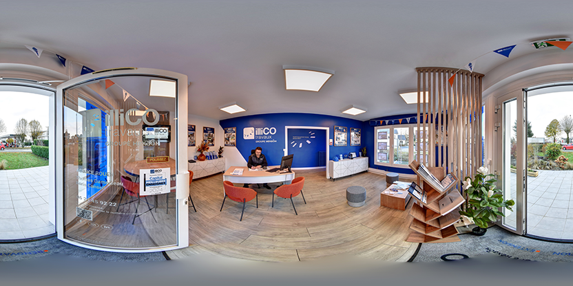 Visite virtuelle 360° de illiCO Travaux Rouen à Bois-Guillaume – Profession libérale – Webvisite
