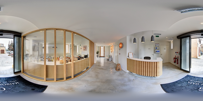 Visite virtuelle 360° de Hôtel La Maison Gaïa à Toreilles – Hôtel – Webvisite