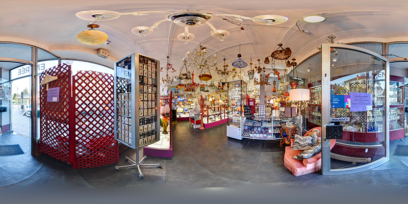 Visite virtuelle 360° de Cristal Décor à Baccarat – Magasin de décoration – Webvisite