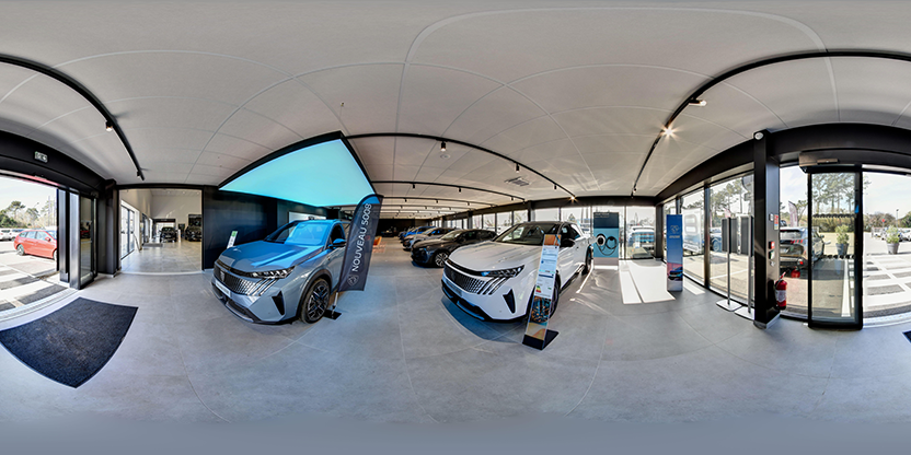 Visite virtuelle 360° de Peugeot Arcachon - Groupe Deluc à La Teste-de-Buch – Concessionnaire automobile – Webvisite